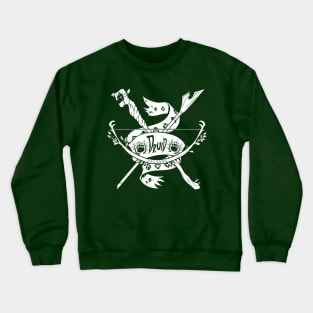 Druid Class - White Design Crewneck Sweatshirt